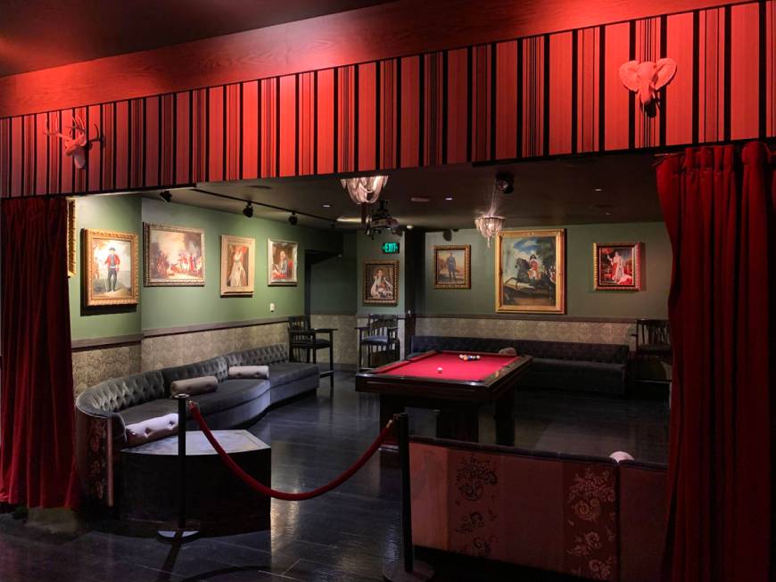 A look at 1923 Prohibition Bar at Mandalay Bay, which opens for live entertainment on Saturday, ...