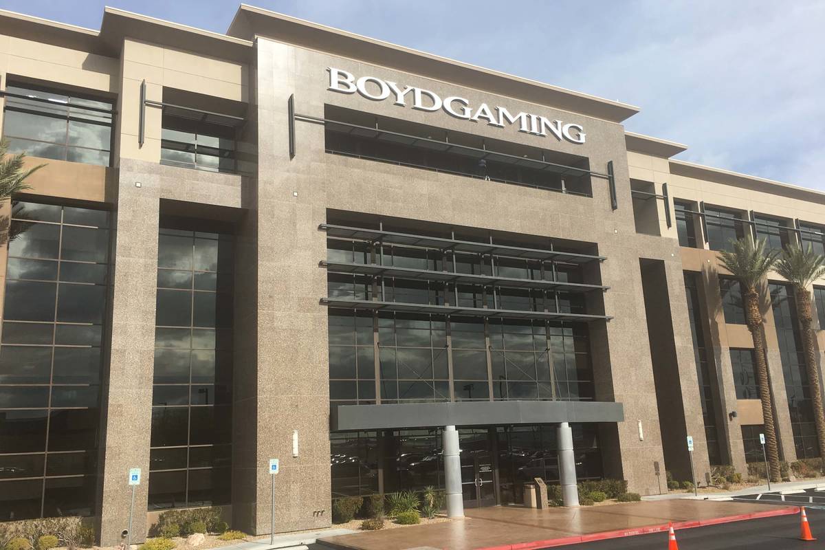Casino operator Boyd Gaming Corp.'s headquarters at 6465 S. Rainbow Blvd., Las Vegas. (Eli Sega ...