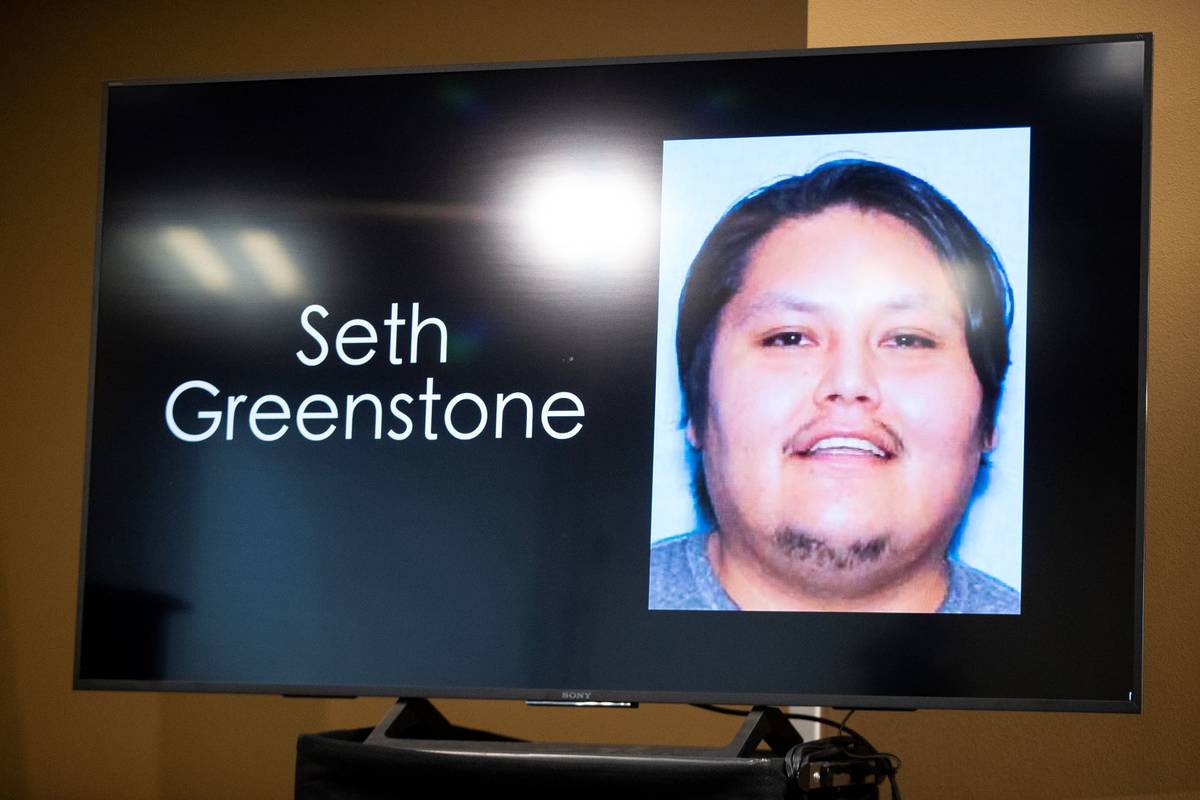 A photograph of Seth Greenstone, the man involved in an officer involved shooting, is displayed ...