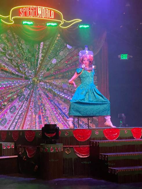 Penny Pibbets is shown in the return of "Absinthe" at Caesars Palace on Wednesday, Oct. 28,2020 ...