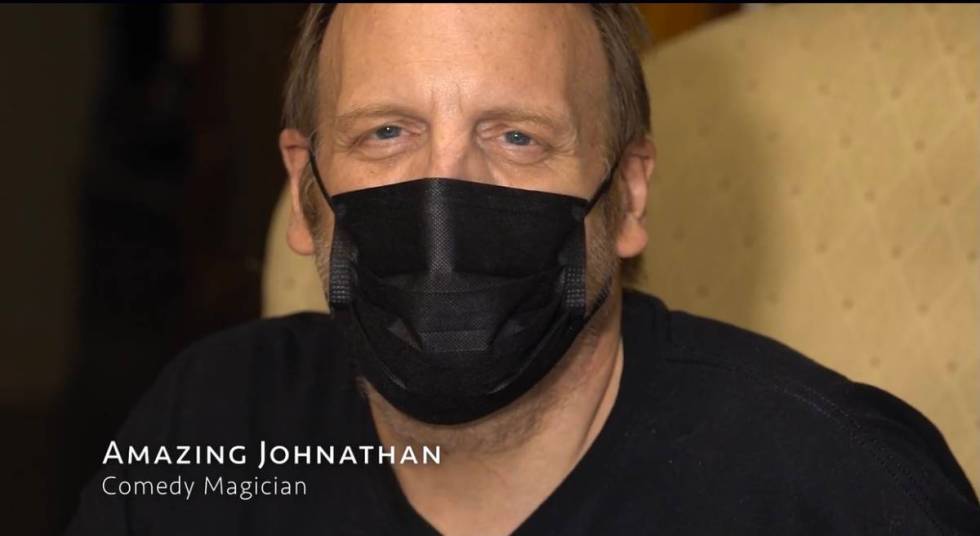 The Amazing Johnathan is shown in the developing documentary "The Night the Lights Went Out in ...