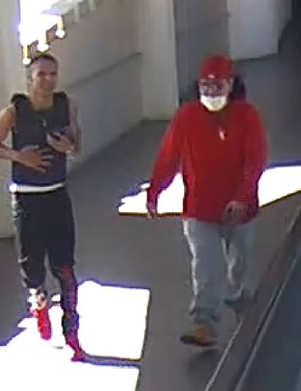 Two suspects in a Friday, March 5, 2021, shooting neat Las Vegas Boulevard South and Tropicana ...