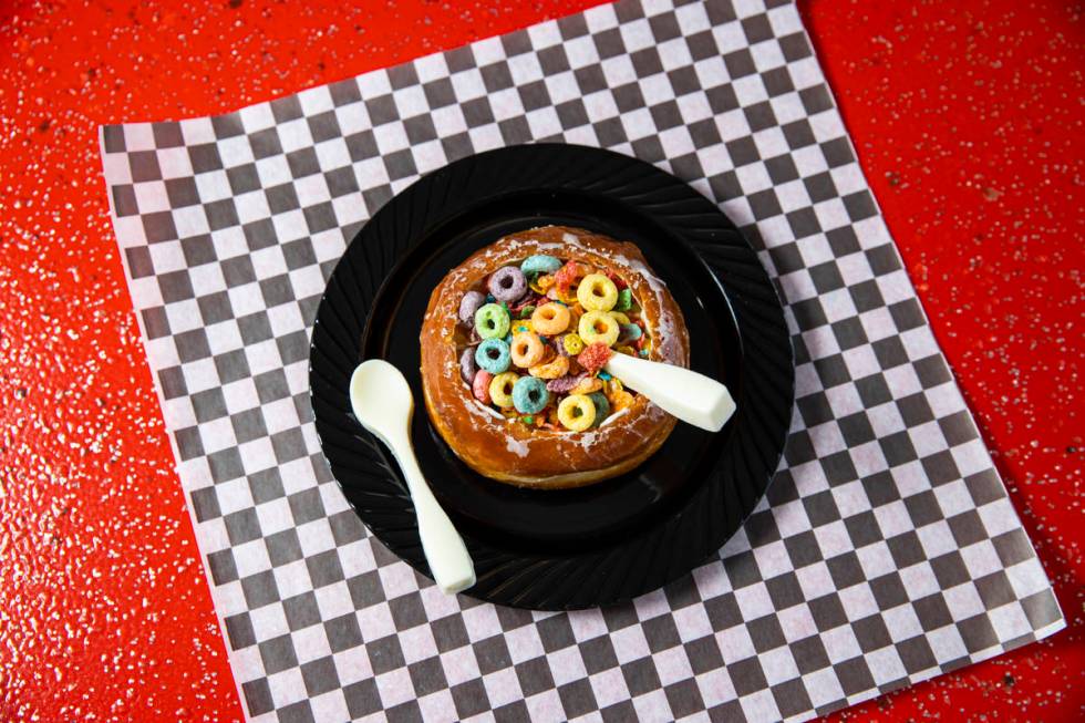 The cereal bowl donut, created by Chef Robert Teddy, at Wicked Donuts in Las Vegas on Tuesday, ...