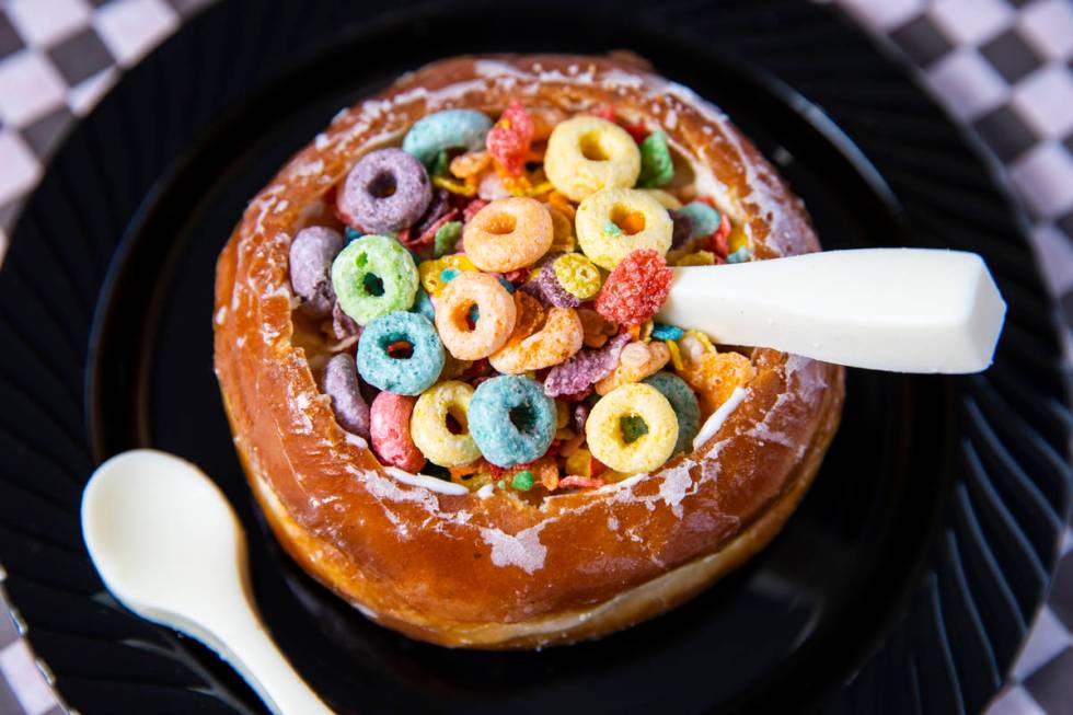 The cereal bowl donut, created by Chef Robert Teddy, at Wicked Donuts in Las Vegas on Tuesday, ...