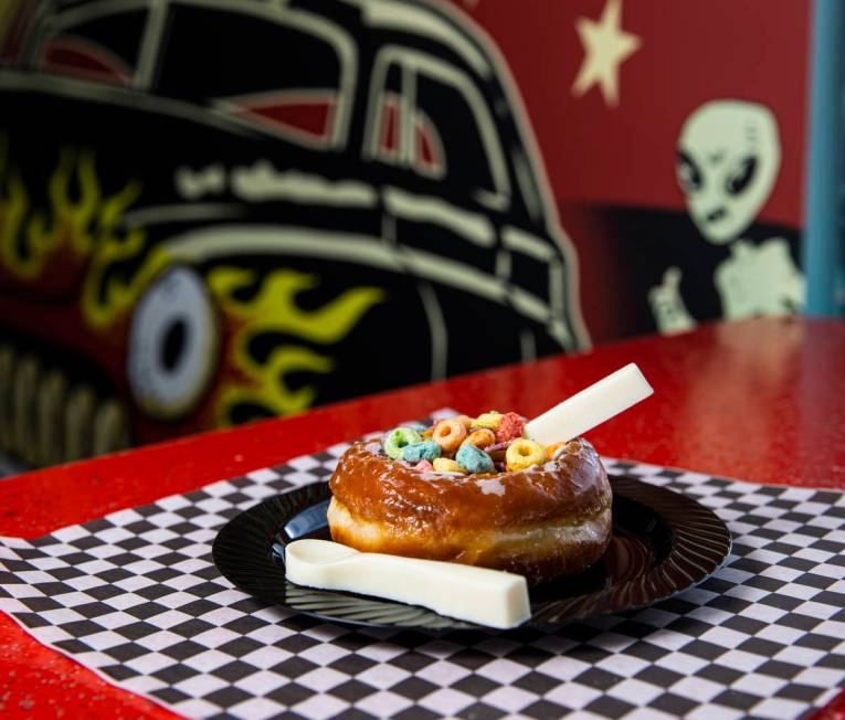 The cereal bowl donut, created by Chef Robert Teddy, at Wicked Donuts in Las Vegas on Tuesday, ...