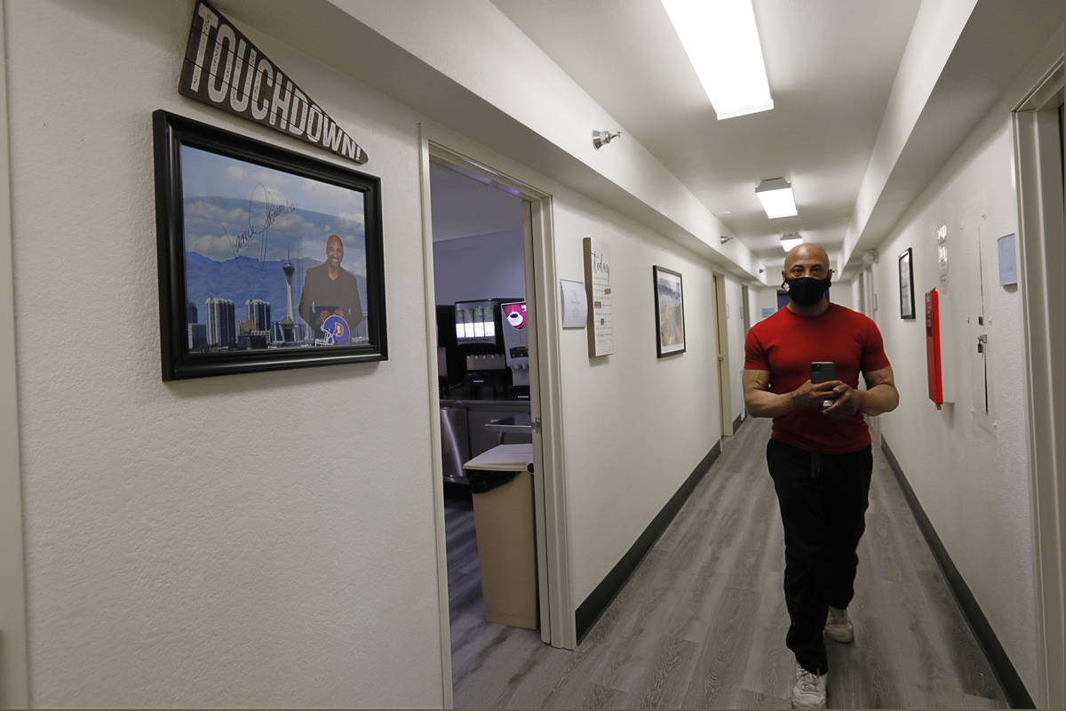 Recovery Ambassador Vance Johnson, a former wide-receiver for the Denver Broncos, is seen at th ...