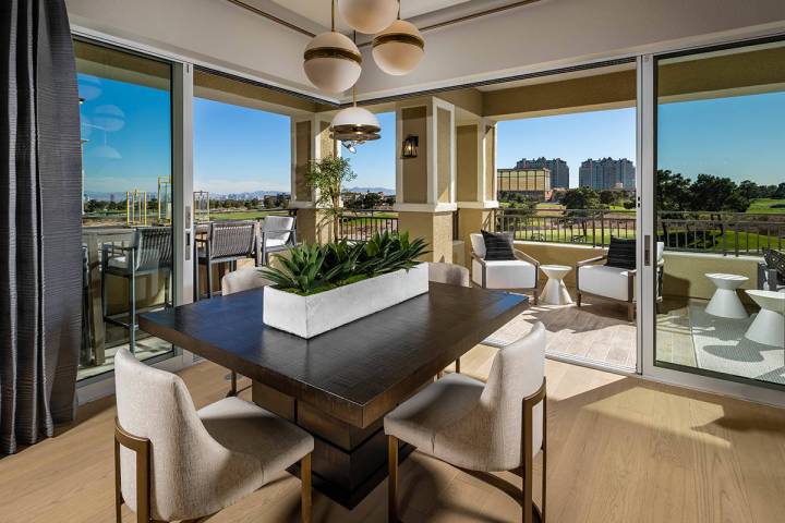Mira Villa by Toll Brothers in the golf-themed and scenic Canyons village is one of five neighb ...