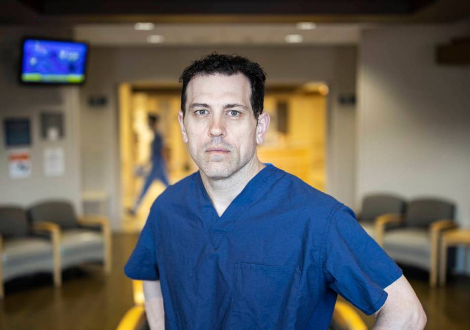 Dr. Christopher Voscopoulos, medical director of the intensive care unit at Southern Hills Hosp ...