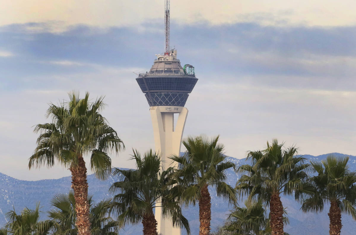 Light showers and snow flurries will cease in Las Vegas by mid-morning Tuesday, March 16, 2021, ...