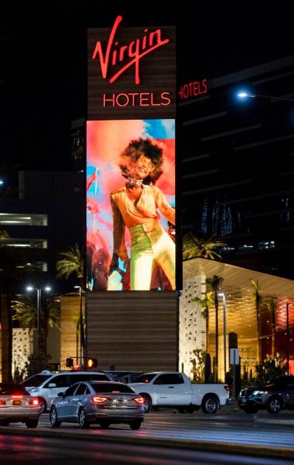 Virgin Hotels Las Vegas on Wednesday, March 24, 2021, in Las Vegas. (Benjamin Hager/Las Vegas R ...
