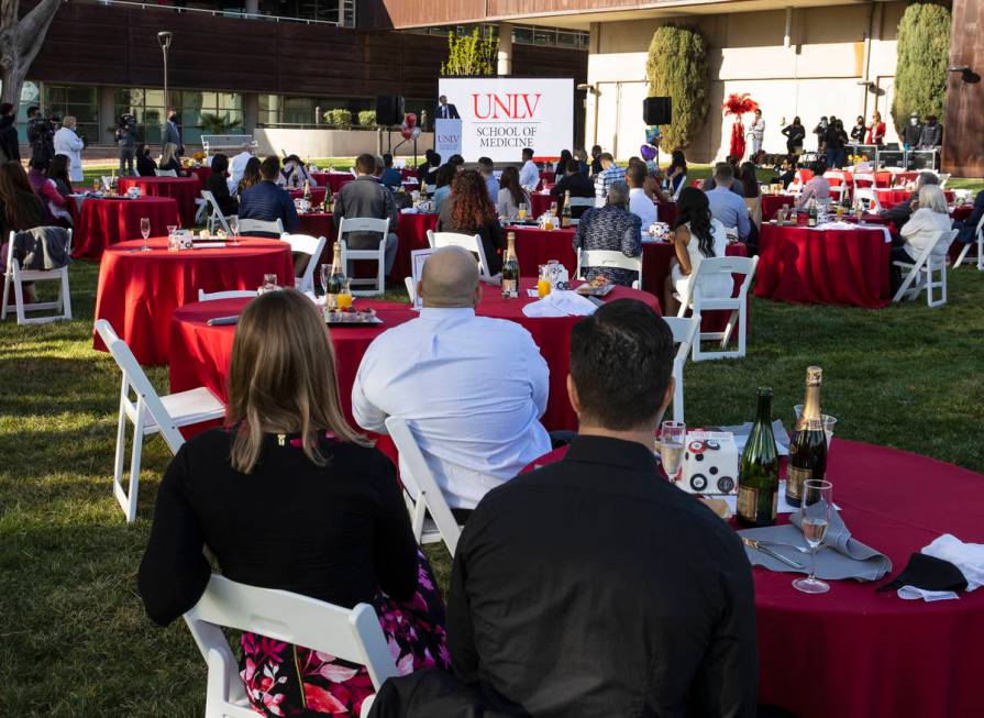 UNLV School of Medicine graduates attend the national Match Day at the UNLV School of medicine, ...