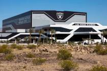 The Las Vegas Raiders headquarters and practice facility photographed on Wednesday, July 8, 202 ...