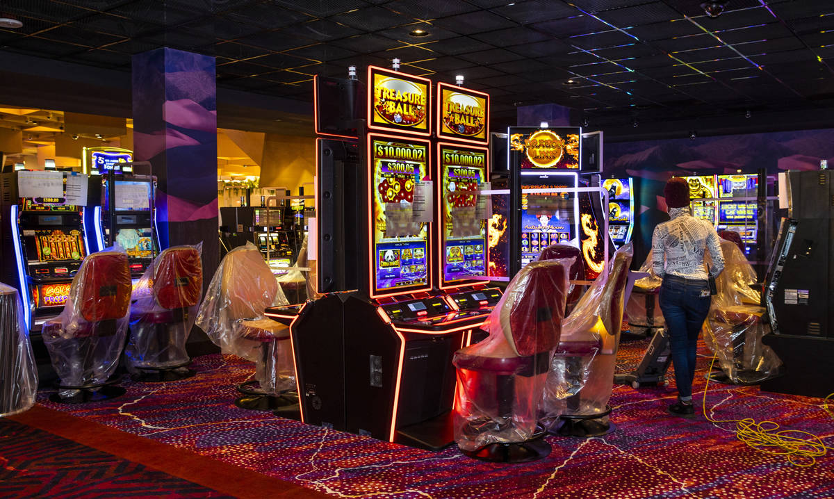 Slots and furniture are still to be readied within the reimagined and re-conceptualized casino ...