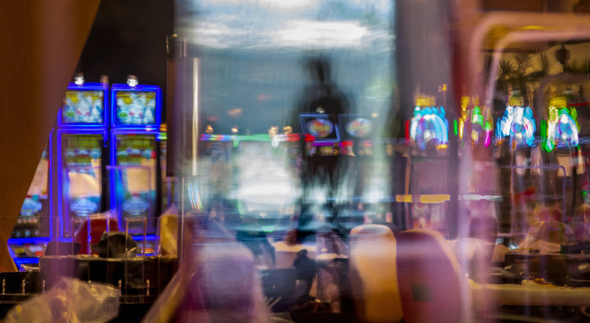 Much plexiglass will keep visitors separated between slots and table games within the reimagine ...