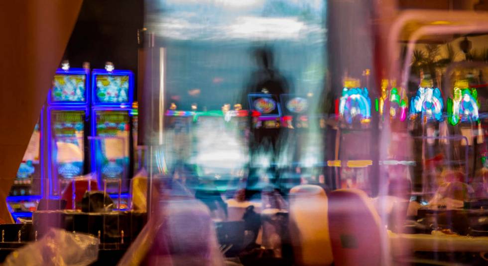 Much plexiglass will keep visitors separated between slots and table games within the reimagine ...