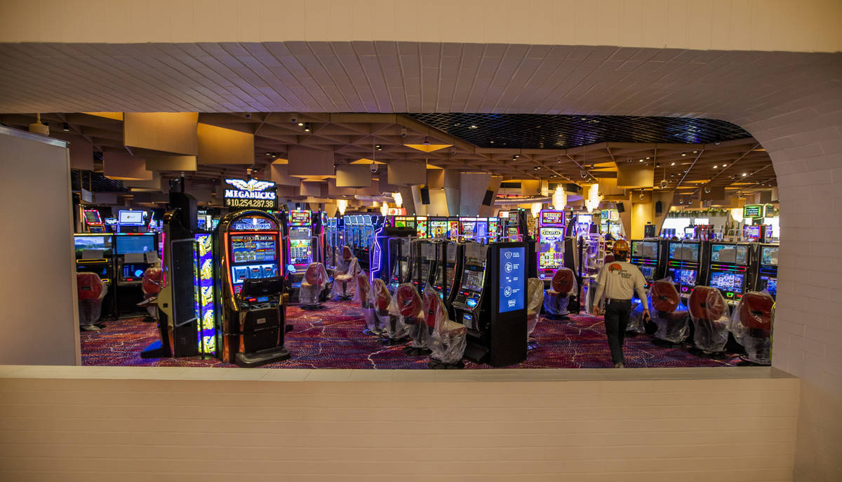 View of the gaming floor from The Kitchen at Commons Club within the reimagined and re-conceptu ...