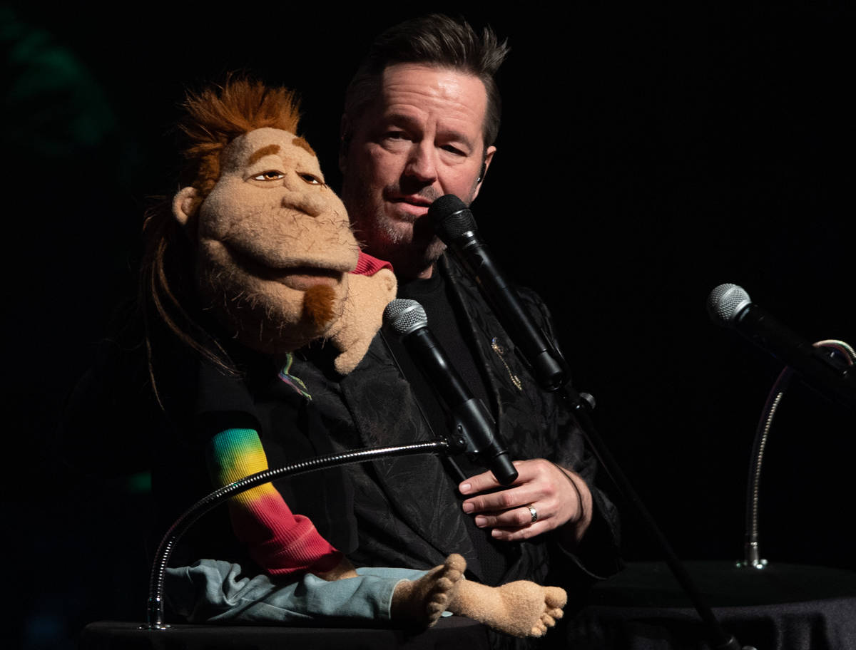 Terry Fator, shown with Duggie Scott Walker, has returned residency at New York-New York. (Tom ...