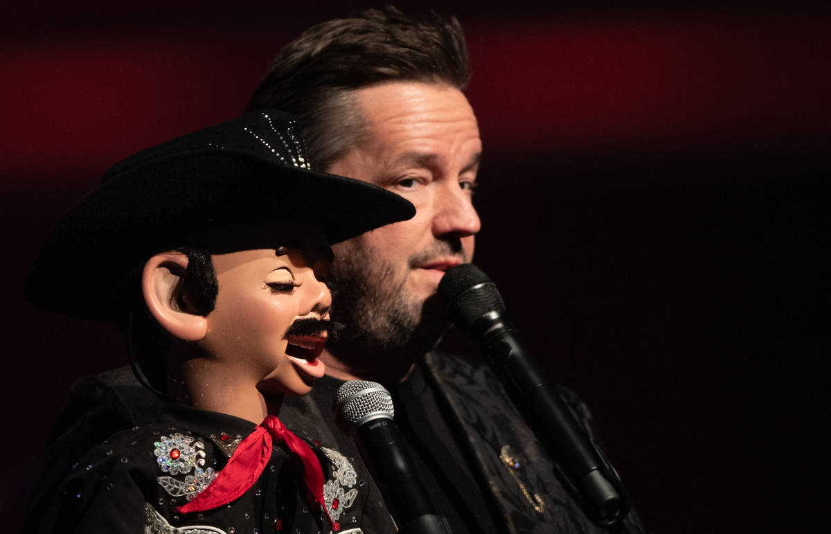 Terry Fator, shown with Walter T. Airdale, has returned residency at New York-New York. (Tom Do ...
