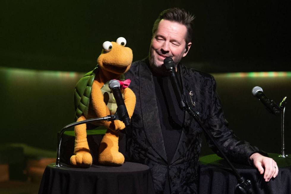 Terry Fator, shown with Winston The Impersonating Turtle, has returned residency at New York-Ne ...