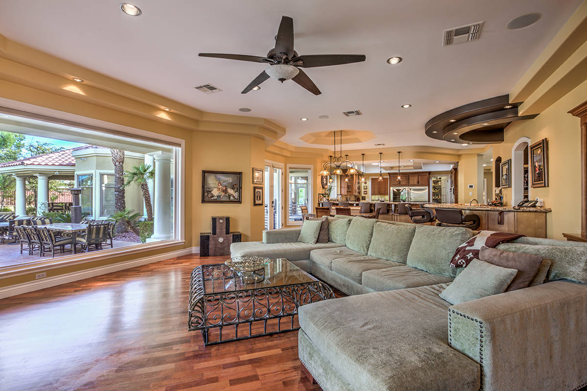 The family room. (Mark Wiley Group)