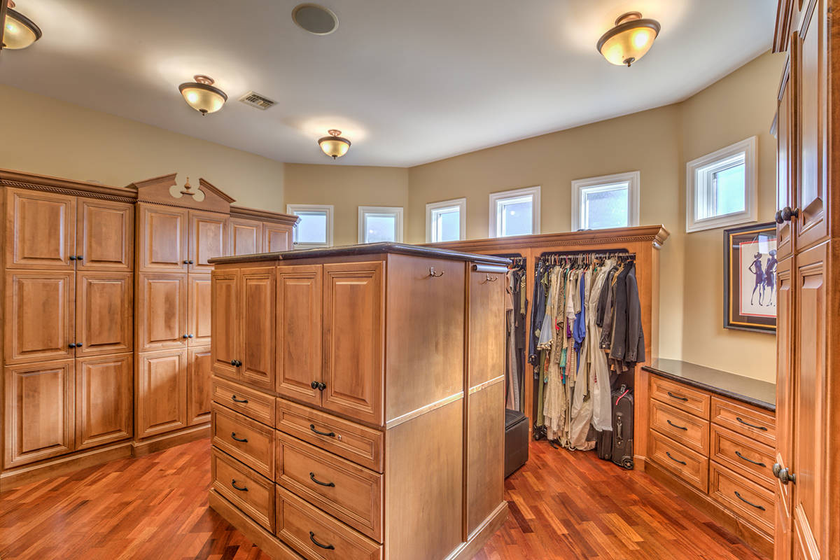 One of several closets in the home. (Mark Wiley Group)