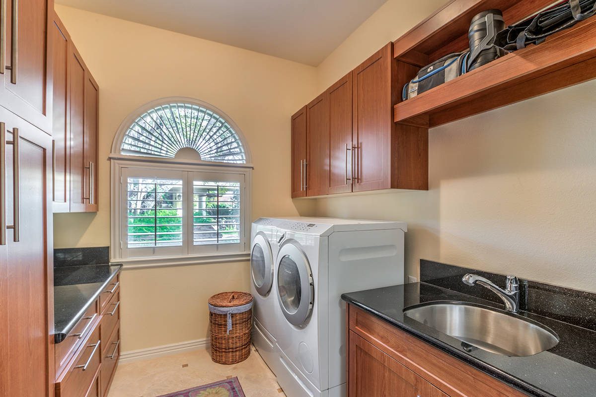 Guest house laundry. Guest house kitchen. (Mark Wiley Group)