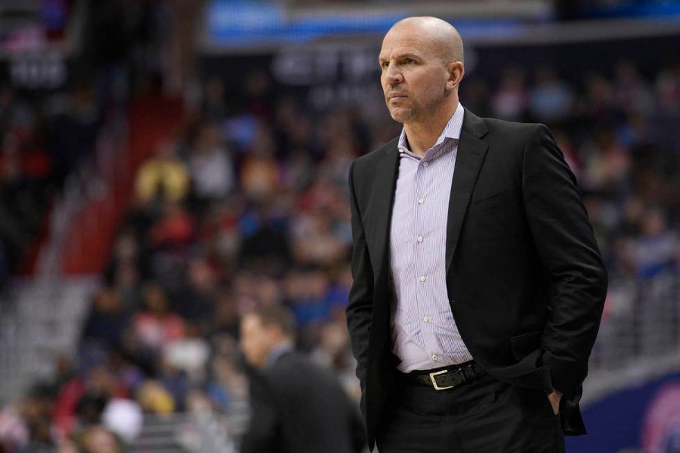 Milwaukee Bucks coach Jason Kidd watches during a game against the Washington Wizards in Washin ...