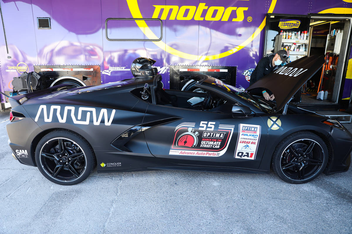 The SAM car from Arrow for quadriplegic race car team owner Sam Schmidt at the Ultimate Street ...