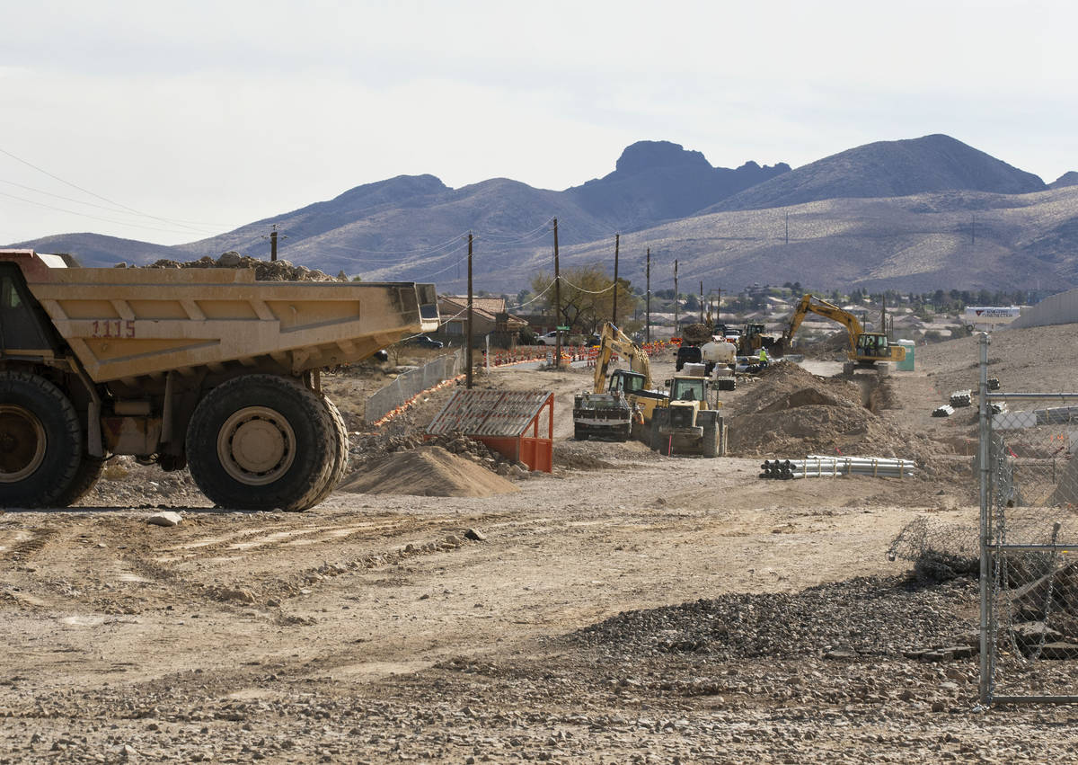 The construction project for the Haas Automation on South Larson Lane, on Tuesday, March 23, 2 ...