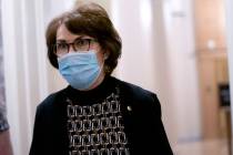 FILE--Sen. Jacky Rosen, D-Nev., shown Saturday, Feb. 13, 2021 at the Capitol in Washington, was ...