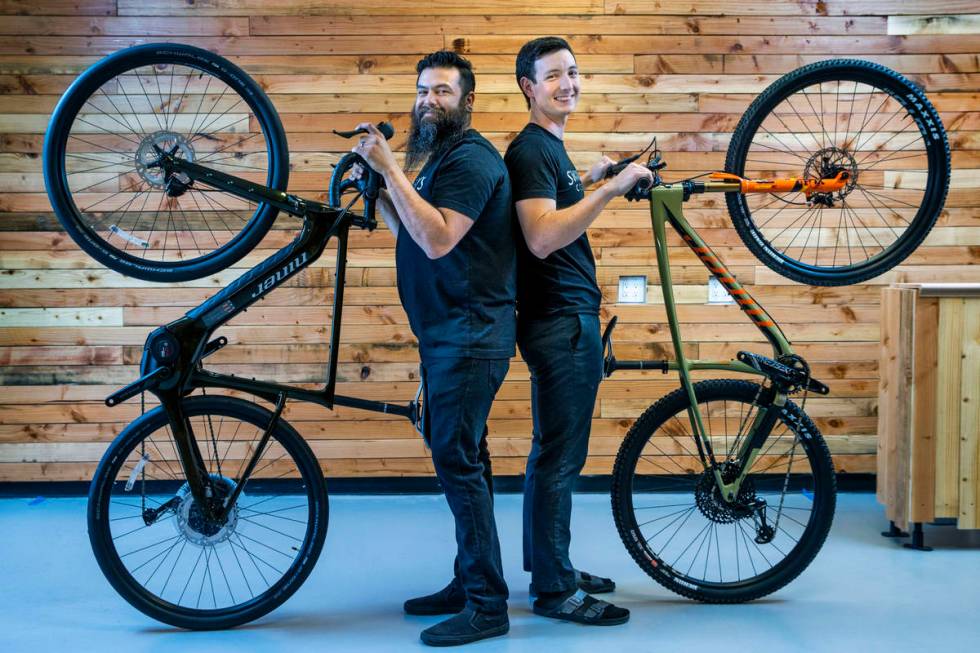 Swanny's Cycles is a new bike shop founded by Joseph Garey, right, a survivor of the tragic bik ...