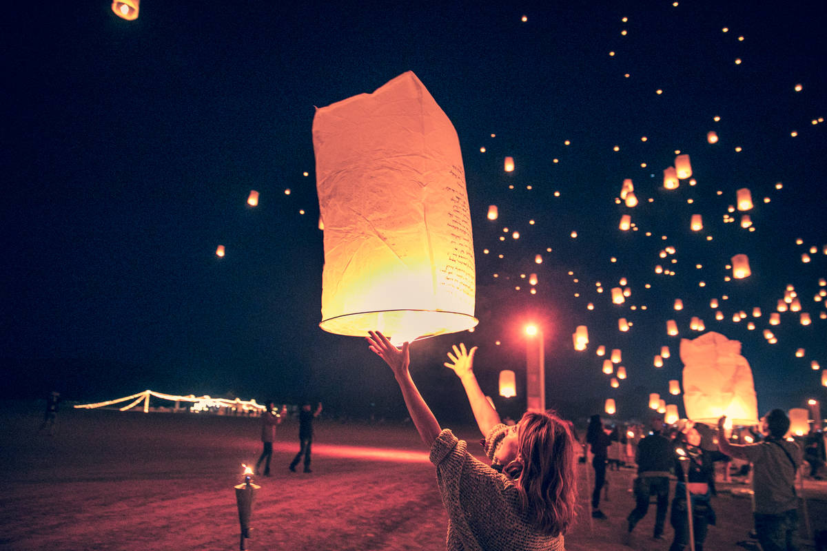 Rise Festival in Dry Jean Lake Bed in the Mojave Desert, 25 miles south of Las Vegas. (Emily Wi ...