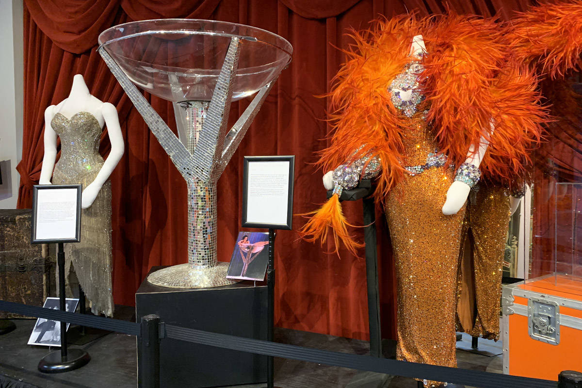 A Dita Von Tease display at the Burlesque Hall of Fame in Las Vegas. (Las Vegas Review-Journal)