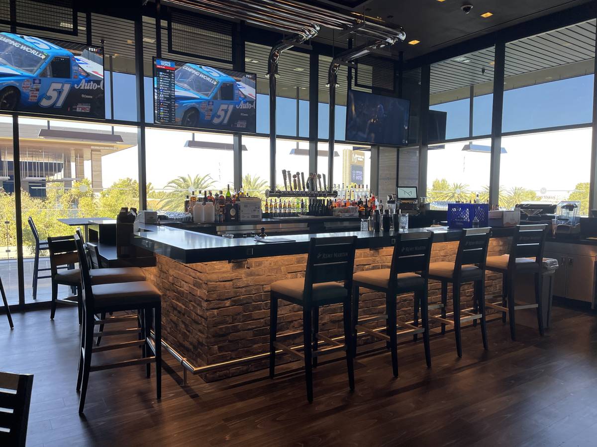 The Remy Martin themed bar inside the Raiders Tavern & Grill inside the M Resort as seen on Mar ...