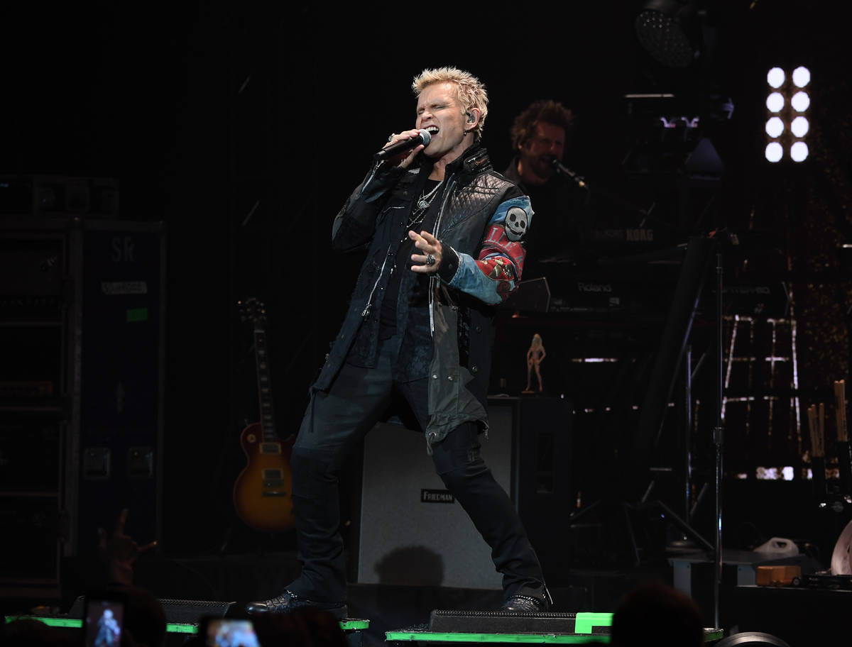 Billy Idol at the Palms on Jan. 18, 2019. (Denise Truscello)
