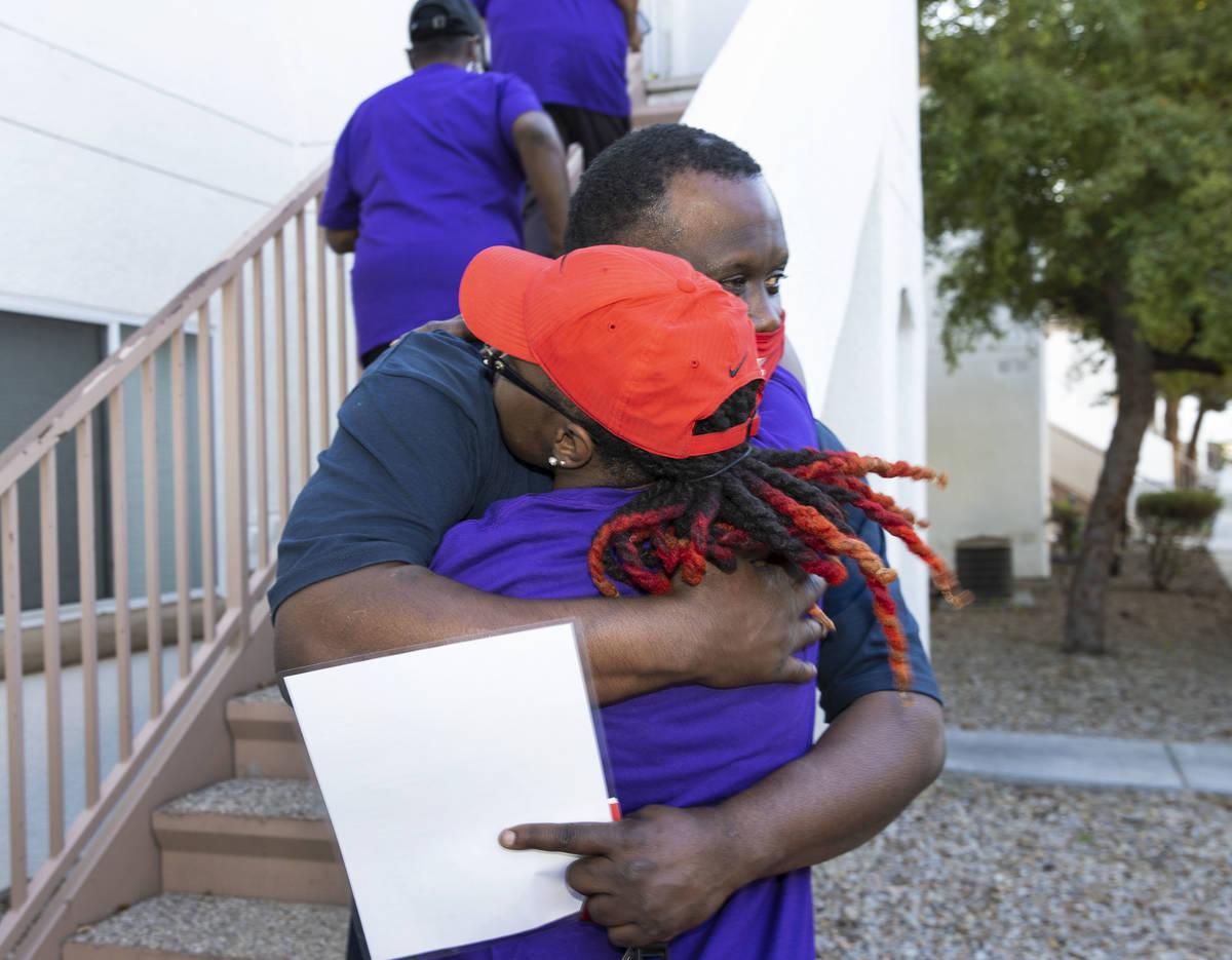 Dana Jackson, front, a daughter of Gwendolyn Alexander, who died in what police have said was a ...