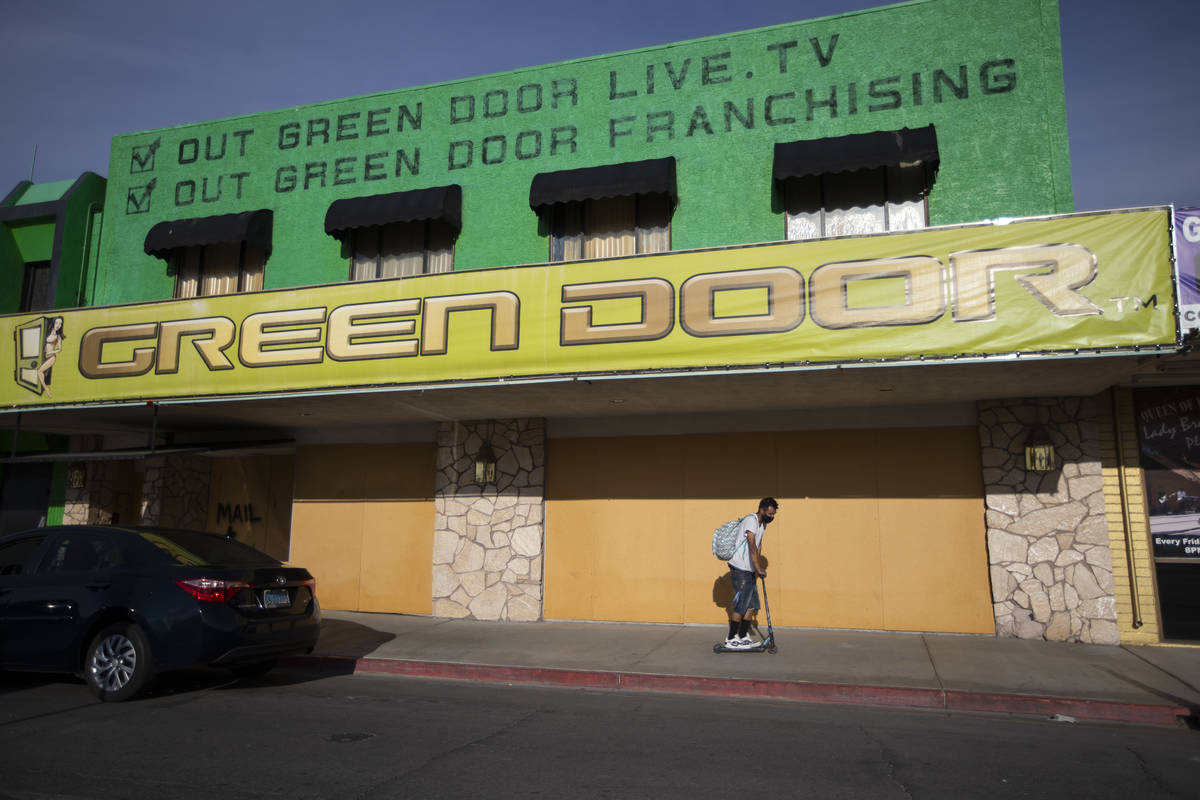 The Green Door in Las Vegas, Wednesday, March 24, 2021. (Erik Verduzco / Las Vegas Review-Journ ...