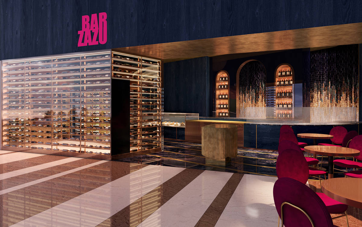 An artists rendering of Bar Zazu, which will serve hot and cold tapas, charcuterie and sweet an ...
