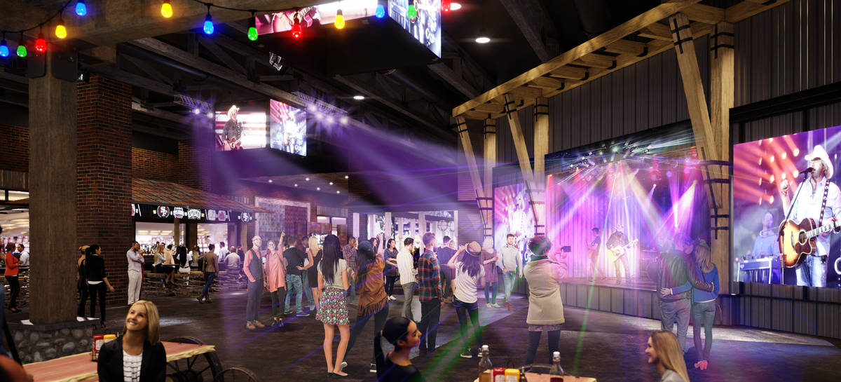 An artist's rendering of Nashville's Dawg House Saloon, which will be in the new Resorts World. ...