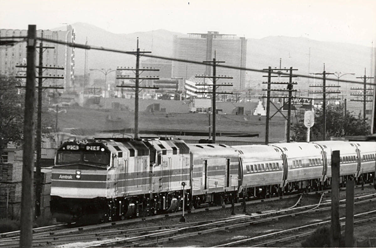An Amtrak train is seen in this undated file photo. (Las Vegas Review-Journal, file)