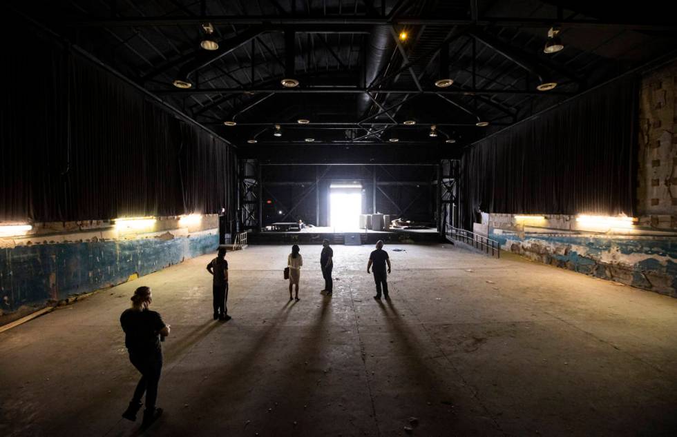 A view inside the Huntridge Theater the day after Dapper Companies founder and developer J Dapp ...