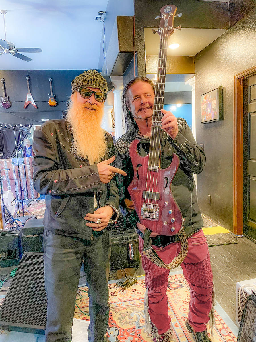 Billy Gibbons and John Payne are shown at Virgin Hotels in Dallas on Saturday, March 27, 2021. ...