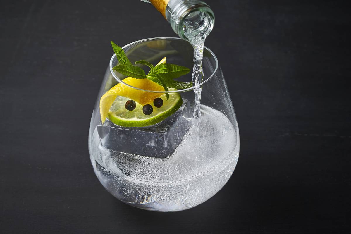 The Ultimate gin and tonic at Jaleo is made with Ultimate Hendrick's Gin, Fever-Tree Indian Ton ...