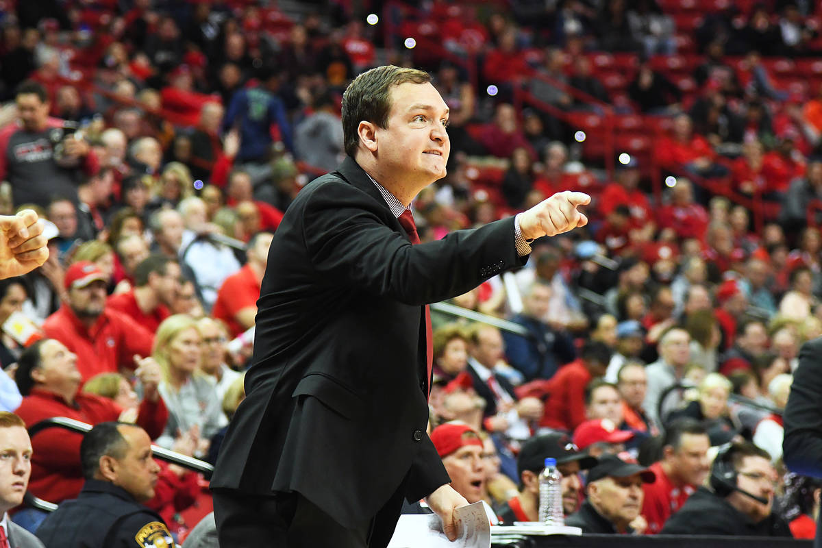 Kevin Kruger is introduced Monday as the new men's basketball coach at UNLV. Photo by UNLV athl ...