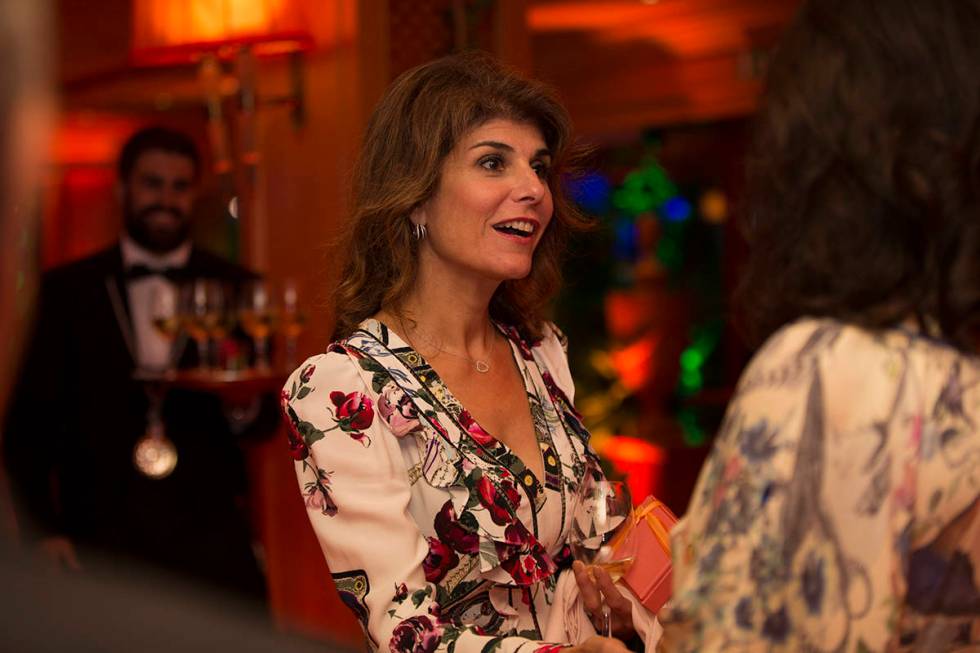 Keep Memory Alive founder Camille Ruvo welcomes guests to the An Italian Affair in Rome, Italy, ...