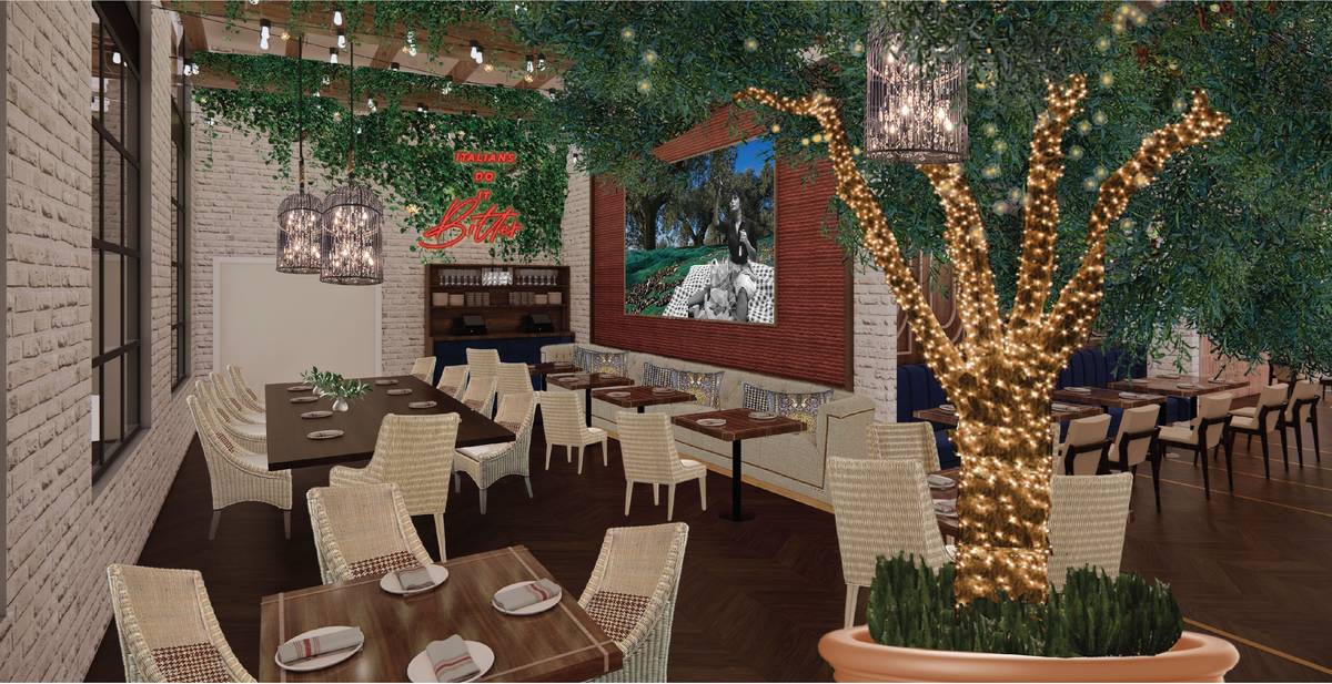 Artist's rendering shows interior of Ballo, which will open sometime this fall. (MC Hospitality)