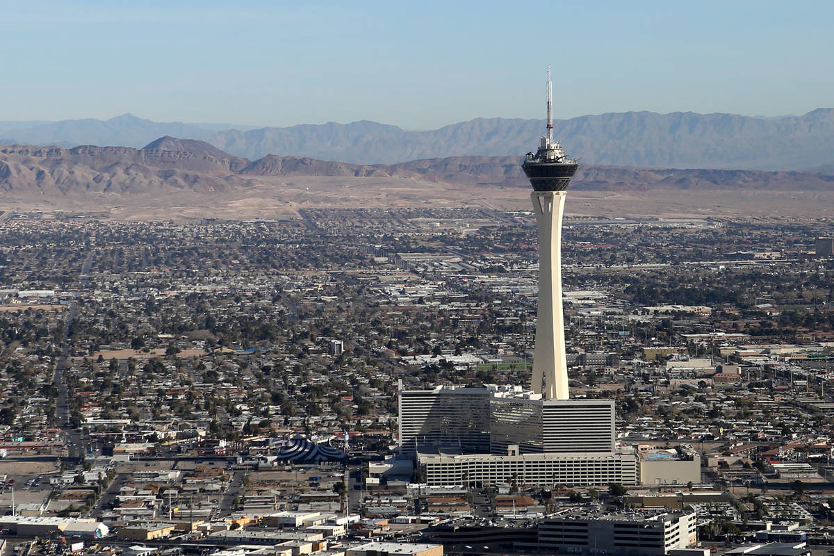 A high near 83 is forecast for Las Vegas on Friday, April 9, 2021, according to the National We ...
