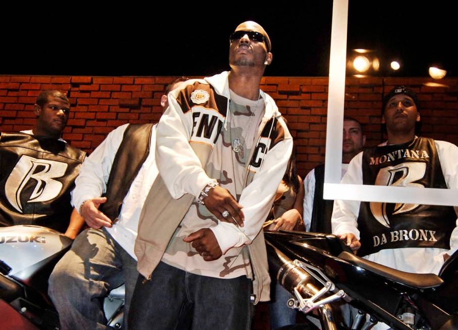 DMX, whose real name is Earl Simmons, performs following the announcement of his record label c ...