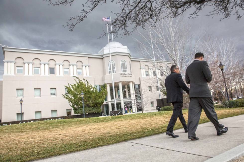 Nevada Legislative Building in Carson City. (Benjamin Hager/Las Vegas Review-Journal)