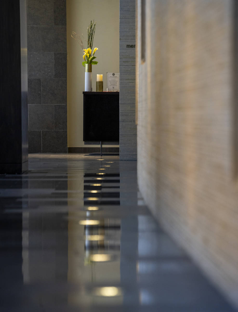 The hallway to the Spa by Well & Being at Red Rock Resort. (L.E. Baskow/Las Vegas Review-Journa ...